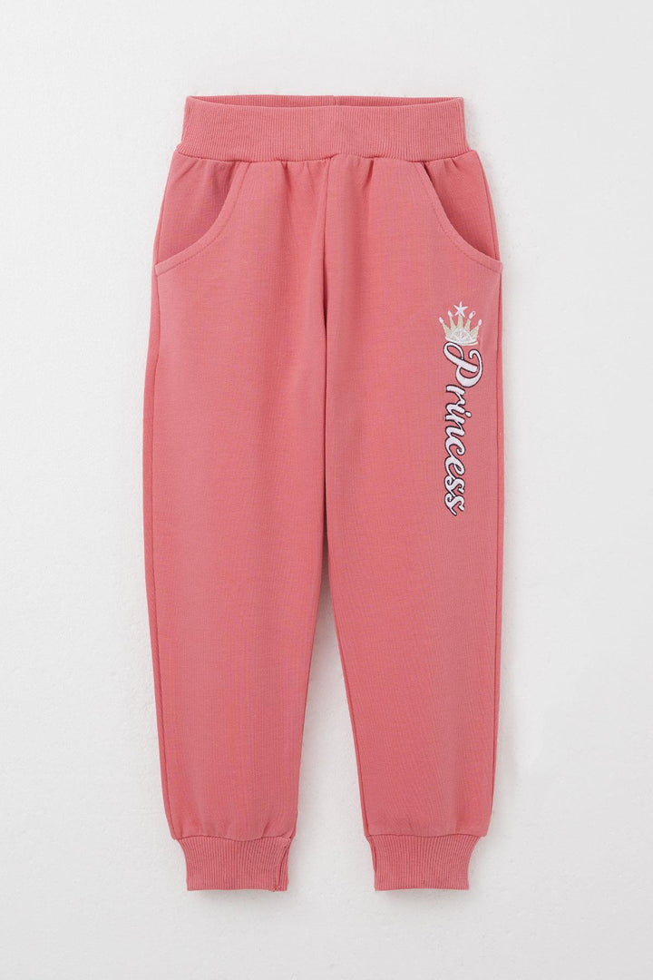 BRE Breeze Girl Baby Tracksuit Set Princess Embroidered Summer Writing 9 Months-3 Years, Beige - High Wycombe