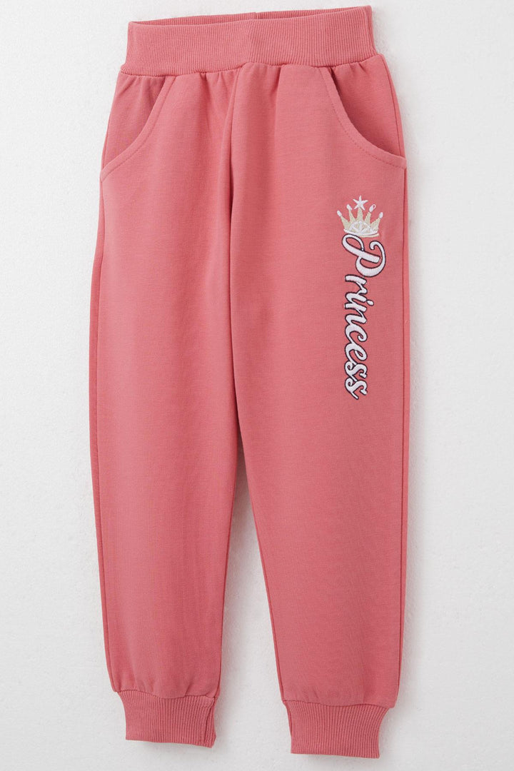 BRE Breeze Girl Baby Tracksuit Set Princess Embroidered Summer Writing 9 Months-3 Years, Beige - High Wycombe