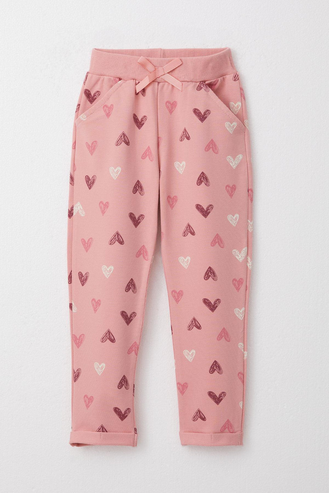 BRE Breeze Girl Baby Tracksuit Colorful Heart Patterned 9 Months-3 Years, Rose Pink - Oklahoma City
