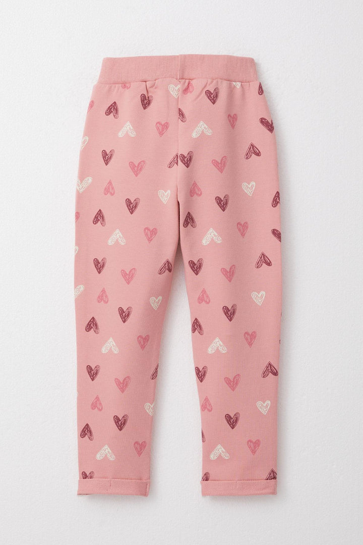 BRE Breeze Girl Baby Tracksuit Colorful Heart Patterned 9 Months-3 Years, Rose Pink - Oklahoma City