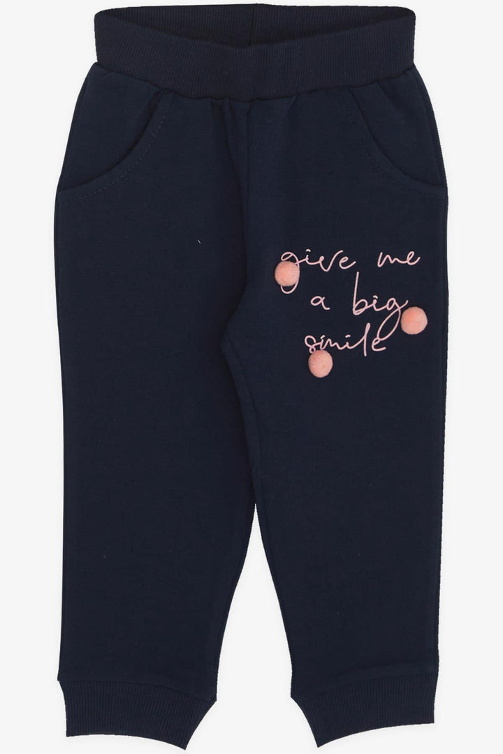 BRE Breeze Girl's Tracksuit Set with Pom Pom Print 1.5-5 Years, Salmon Melange - Alhaurín de la Torre