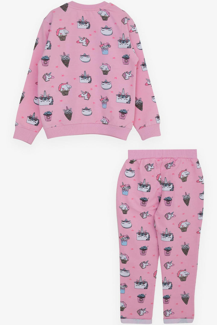 BRE Breeze Girl Baby Tracksuit Princess Dinosaur Patterned 9 Months-3 Years, Pink - Haverford