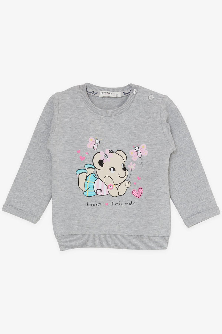 BRE Breeze Baby Girl Tracksuit Cute Animal Friends 4 Months.5 Years, Light Grey Melange - Levallois-Perret