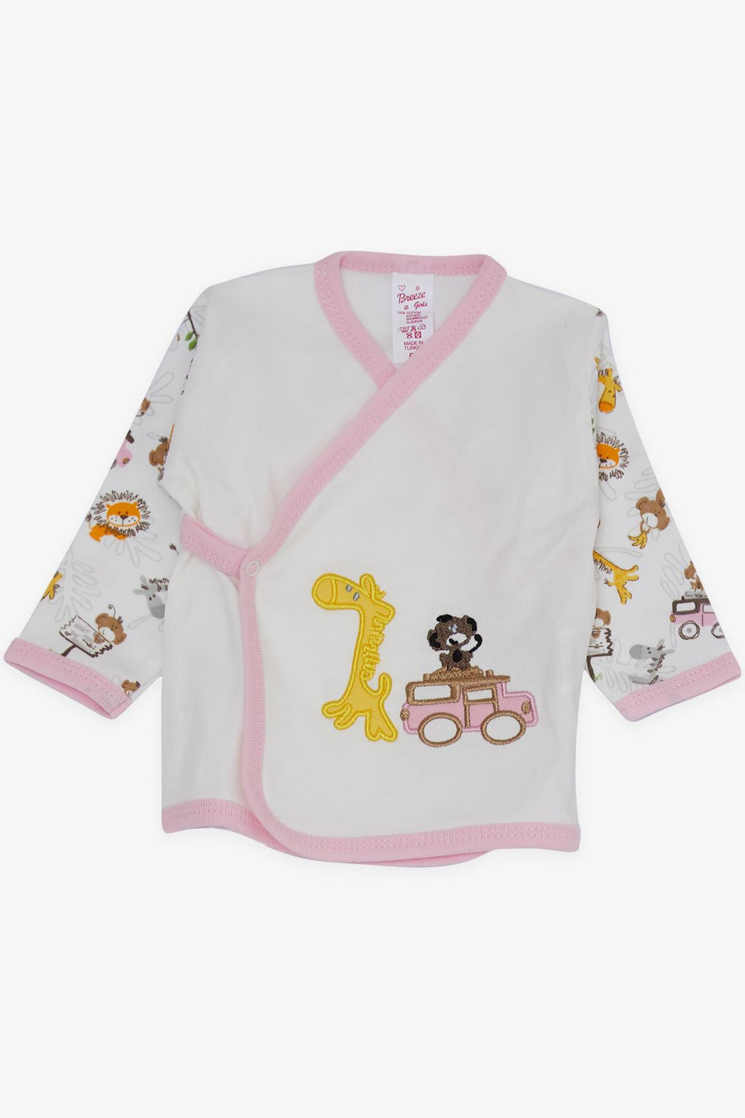 BRE Breeze Baby Girl Hospital Outfit 10 قطع سفاري تحت عنوان مطرز 0-، أبيض - Tepeji del Río de Ocampo