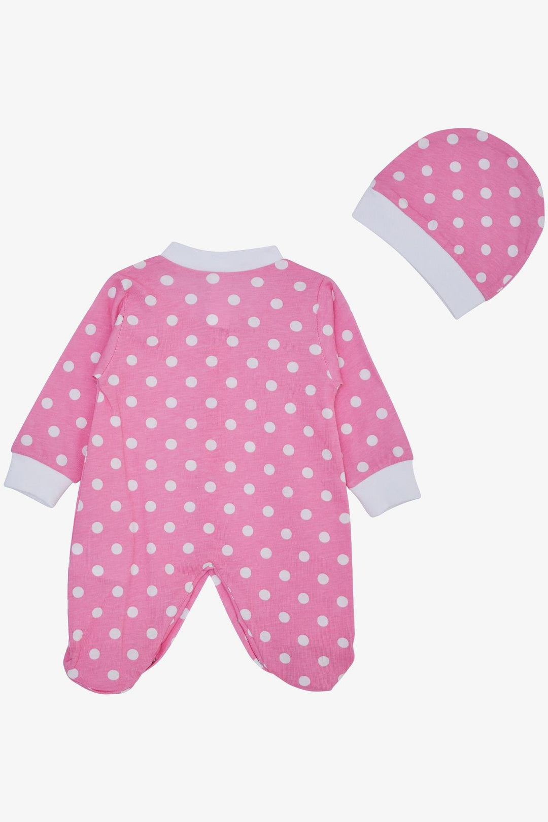 BRE Breeze Baby Girl Romper with Socks Polka Dot Pattern 0-6 Months, Pink - Mugnano di Napoli