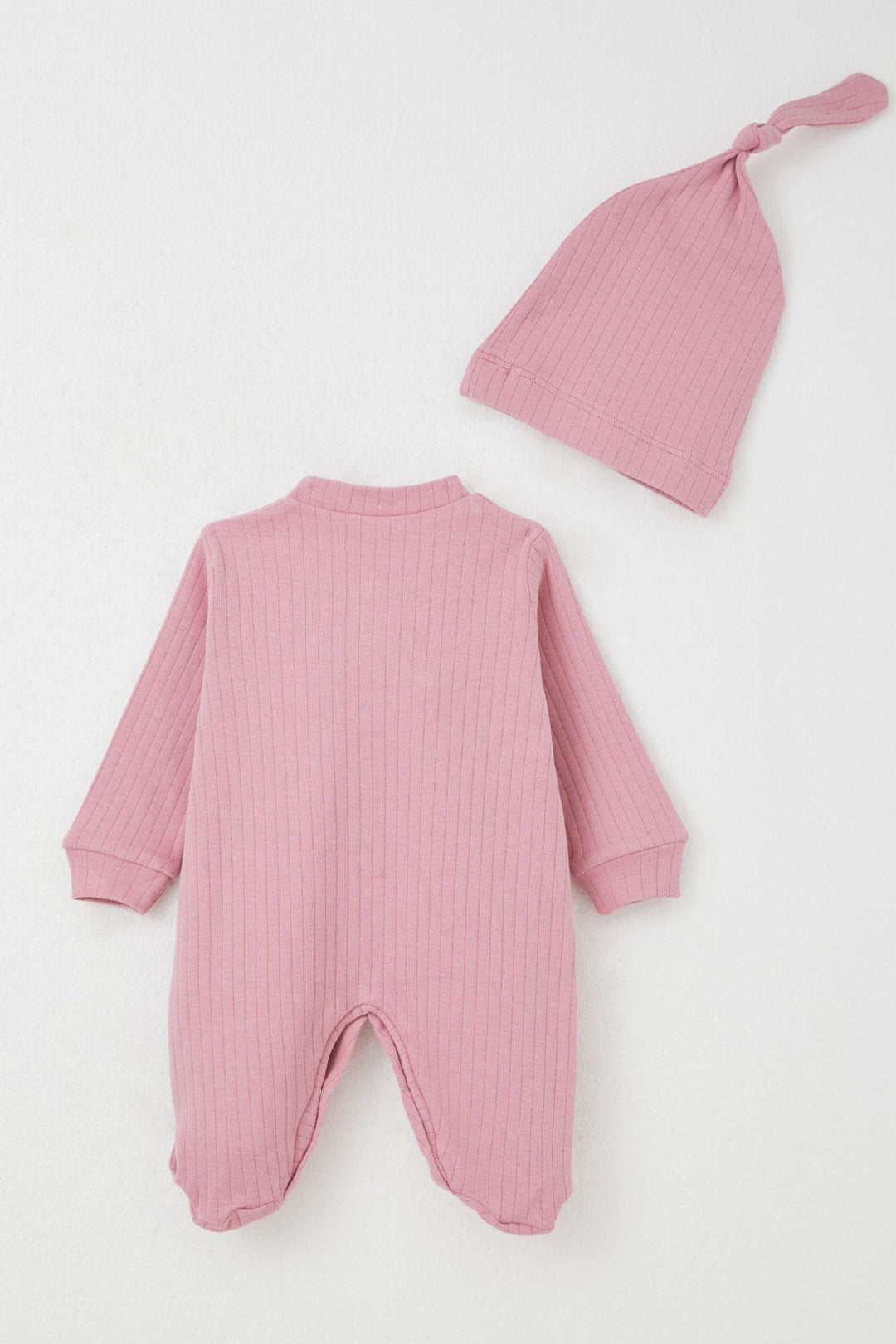 BRE Breeze Baby Girl Romper with Socks Cute Bear Embroidery 0-6 Months, Pink - La Orotava