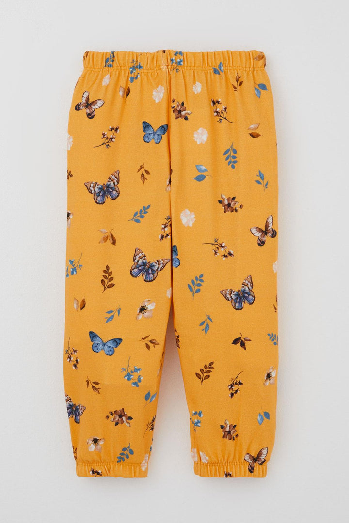 BRE Baby (Breeze) Girl Baby Pajama Set Spring Themed Butterfly Dream 9 Months-3 Years, Yellow - Monclova