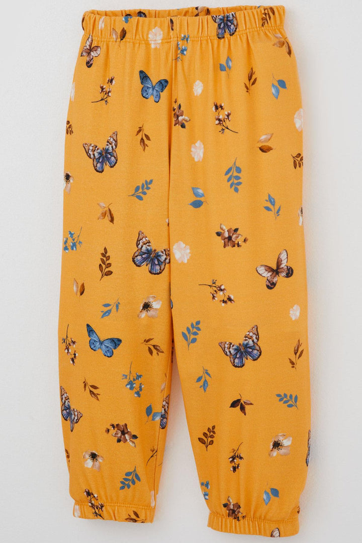 BRE Baby (Breeze) Girl Baby Pajama Set Spring Themed Butterfly Dream 9 Months-3 Years, Yellow - Monclova