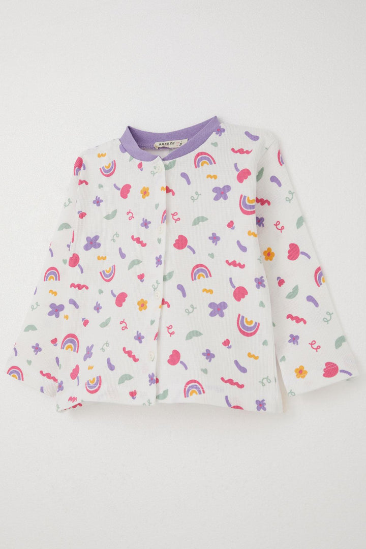 BRE Breeze Baby Girl Pajama Set Spring Colors 4 Months Year, White - Saint-Denis