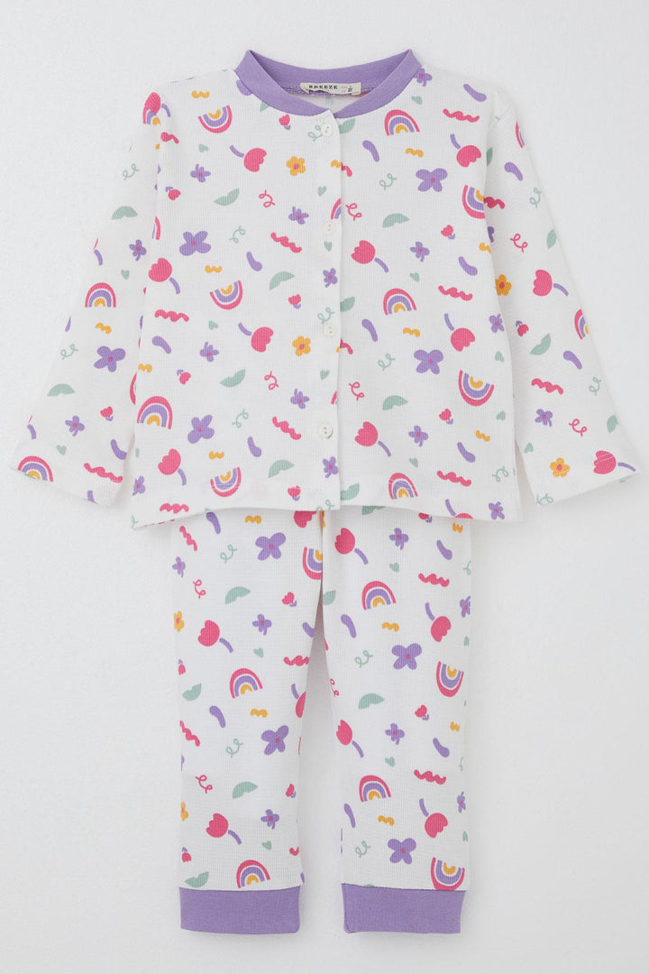 BRE Breeze Baby Girl Pajama Set Spring Colors 4 Months Year, White - Saint-Denis