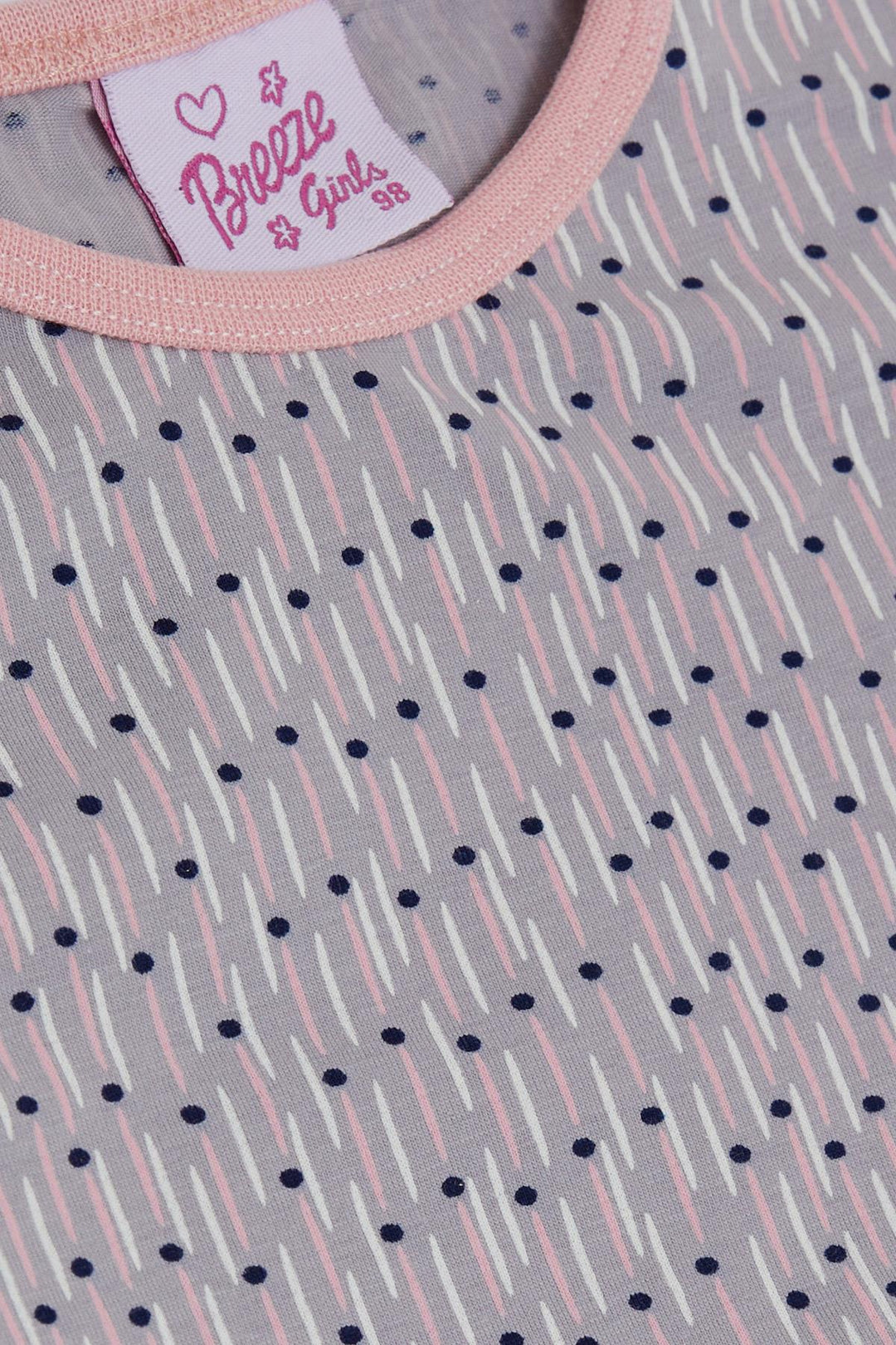 BRE Breeze Girl Baby Pajama Set Patterned 9 Months-3 Years, Light Lilac - Acerra