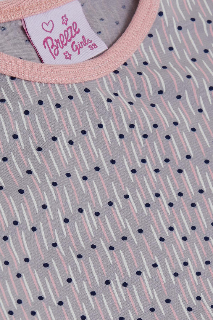 BRE Breeze Girl Baby Pajama Set Patterned 9 Months-3 Years, Light Lilac - Acerra
