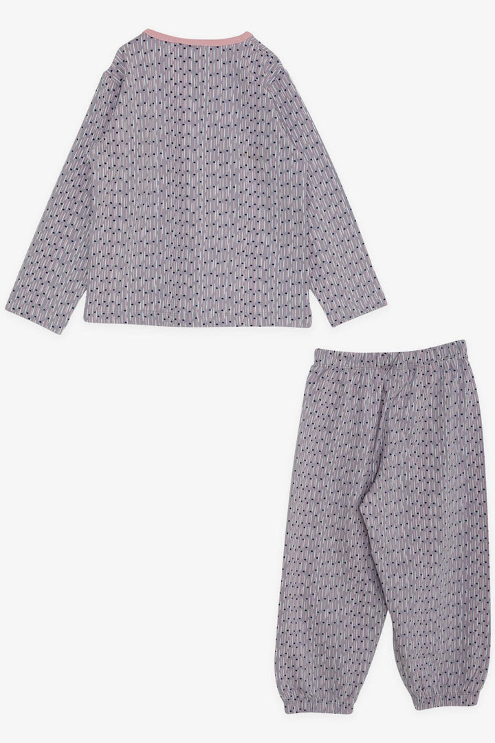 BRE Breeze Girl Baby Pajama Set Patterned 9 Months-3 Years, Light Lilac - Acerra