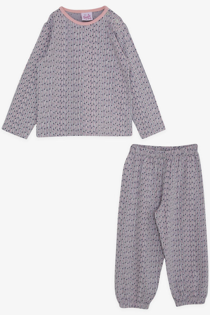 BRE Breeze Girl Baby Pajama Set Patterned 9 Months-3 Years, Light Lilac - Acerra