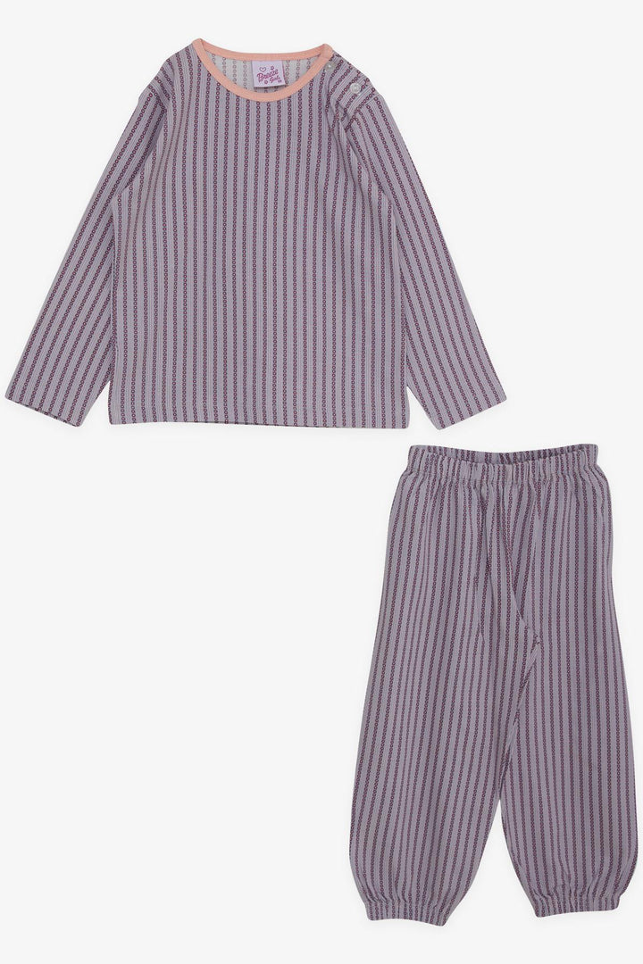 BRE Breeze Girl Baby Pajama Set Patterned 9 Months-3 Years, Light Lilac - Weymouth