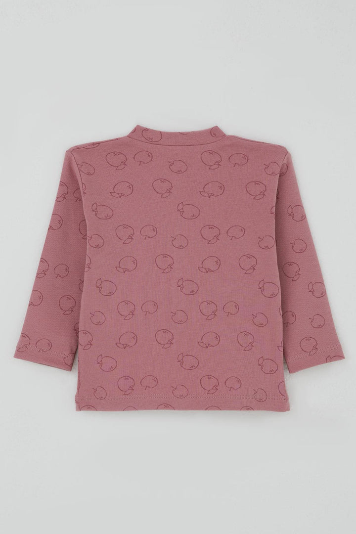 BRE Breeze Kız Bebek Pijama Takımı Elma Bahçesi Önden Çıtçıtlı 4 Ay Yaş, Gülkurusu - Mansfield