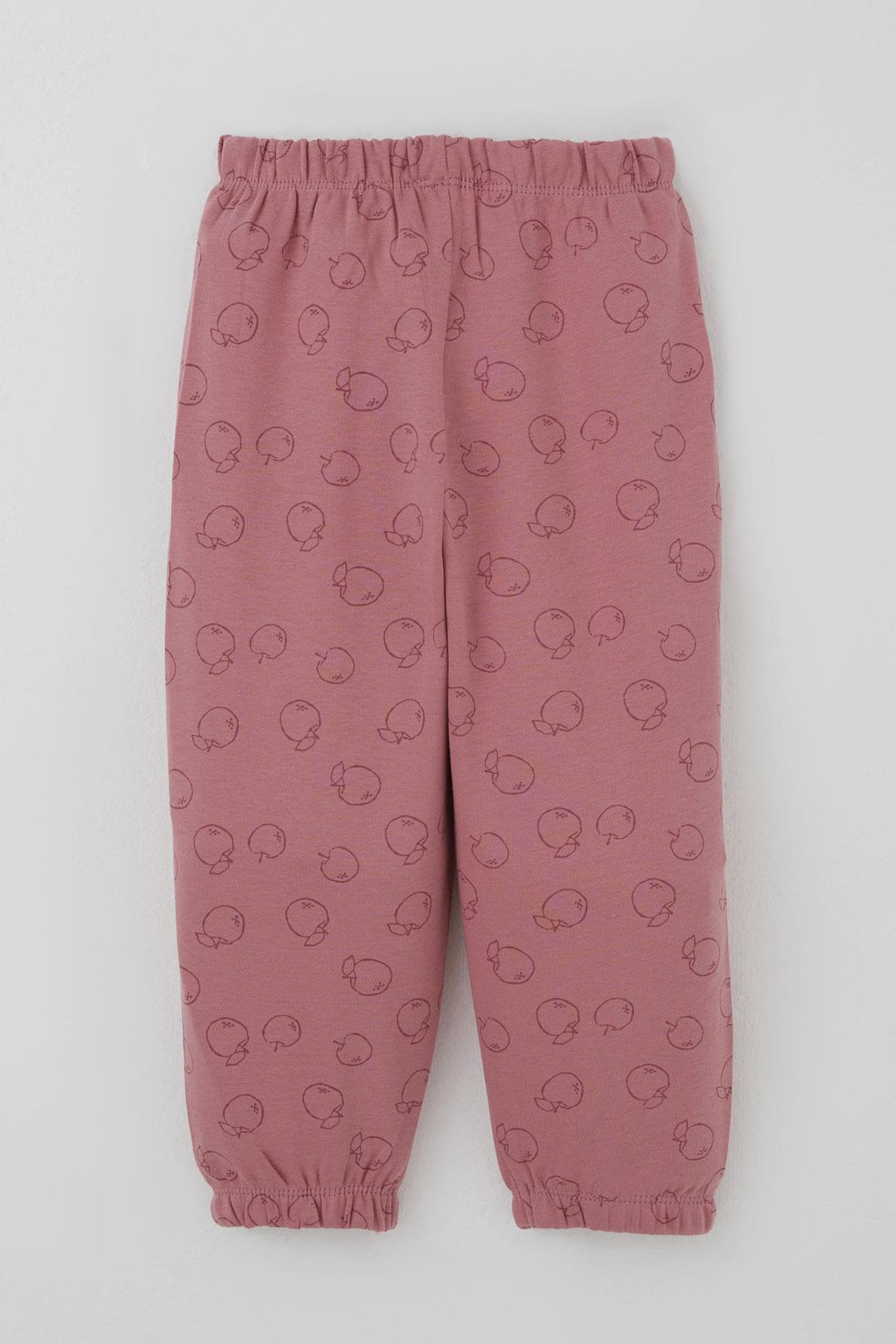 BRE Breeze Kız Bebek Pijama Takımı Elma Desenli 9 Ay-3 Yaş, Gülkurusu - Waterloo