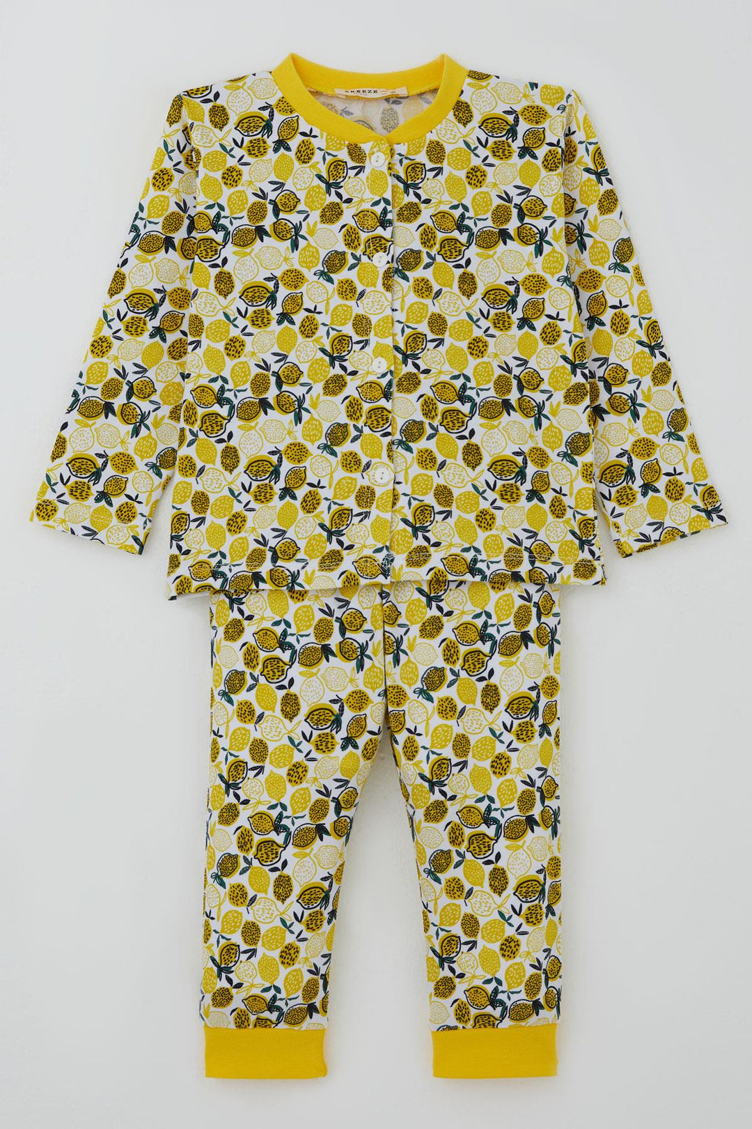 BRE Breeze Kız Bebek Pijama Takımı Limon Bahçesi 4 Ay Yaş, Sarı - Boca Raton