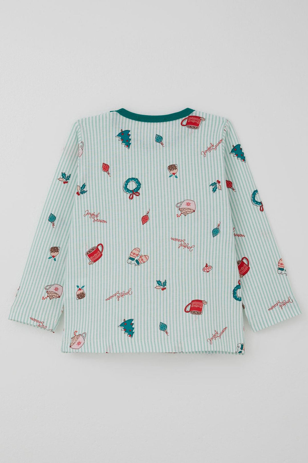 BRE Breeze Girl Baby Pajama Set Cheerful Season Christmas Themed 9 Months-3 Years, Aqua Green - Poltava