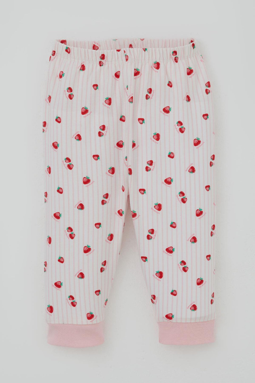 BRE Breeze Kız Bebek Pijama Takımı Omuzdan Patlı Çilek Desenli 4 Ay Yaş, Ekru - San Antonio Abad