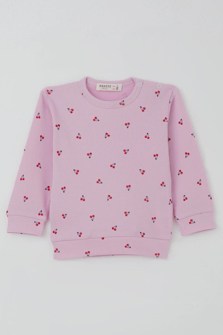 BRE Breeze Kız Bebek Pijama Takımı Omuzdan Patlı Kiraz Desenli 4 Ay Yaş, Pembe - Royal Leamington Spa