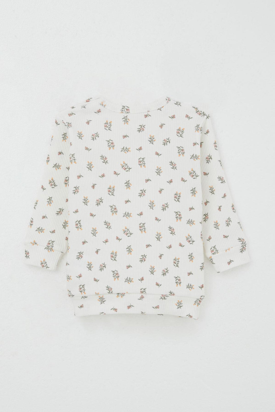 BRE Breeze Baby Girl Pajama Set with Shoulder Button Flower Patterned 4 Months Year, Ecru - Las Rozas de Madrid