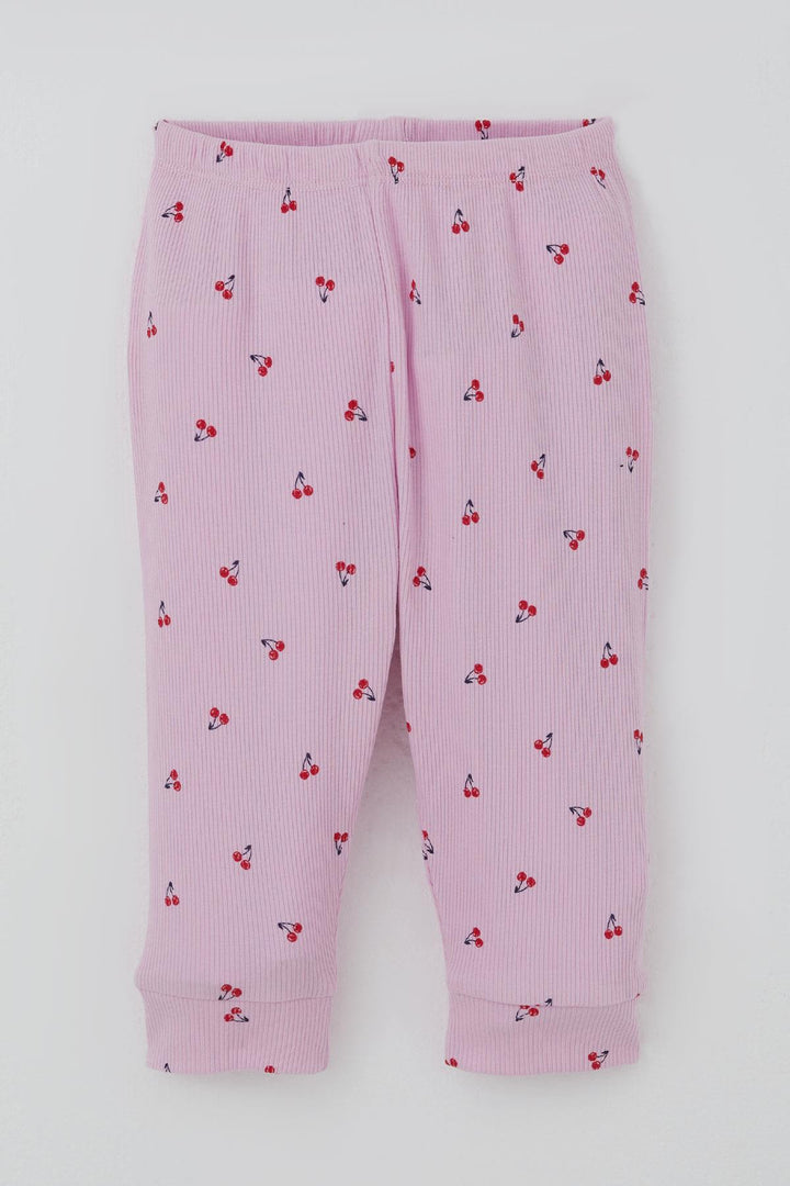BRE Breeze Kız Bebek Pijama Takımı Omuzdan Patlı Kiraz Desenli 4 Ay Yaş, Pembe - Royal Leamington Spa