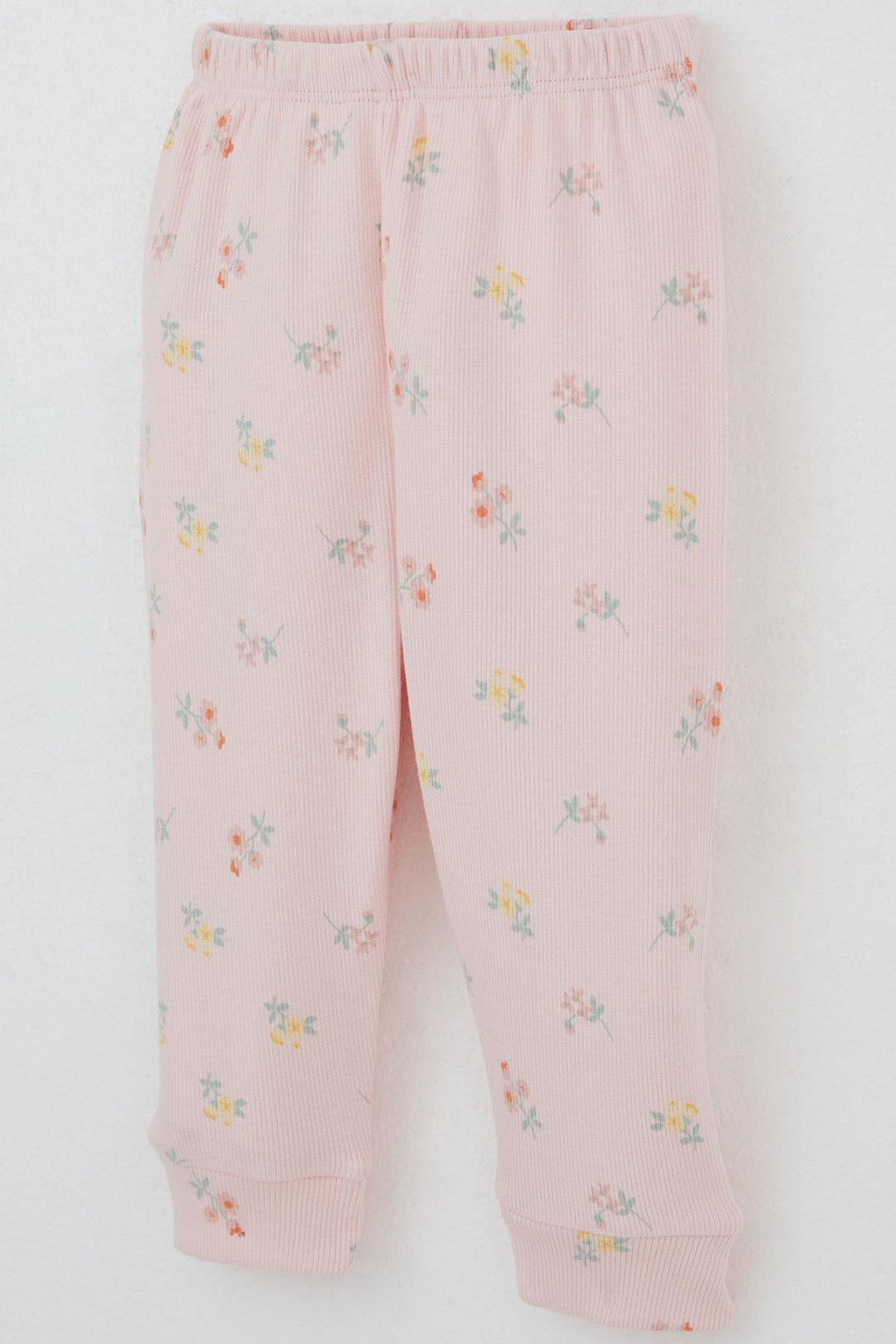 BRE Breeze Baby Girl Pajama Set with Shoulder Button Colorful Flower Patterned 4 Months Year, Pink - San Vicente de Baracaldo