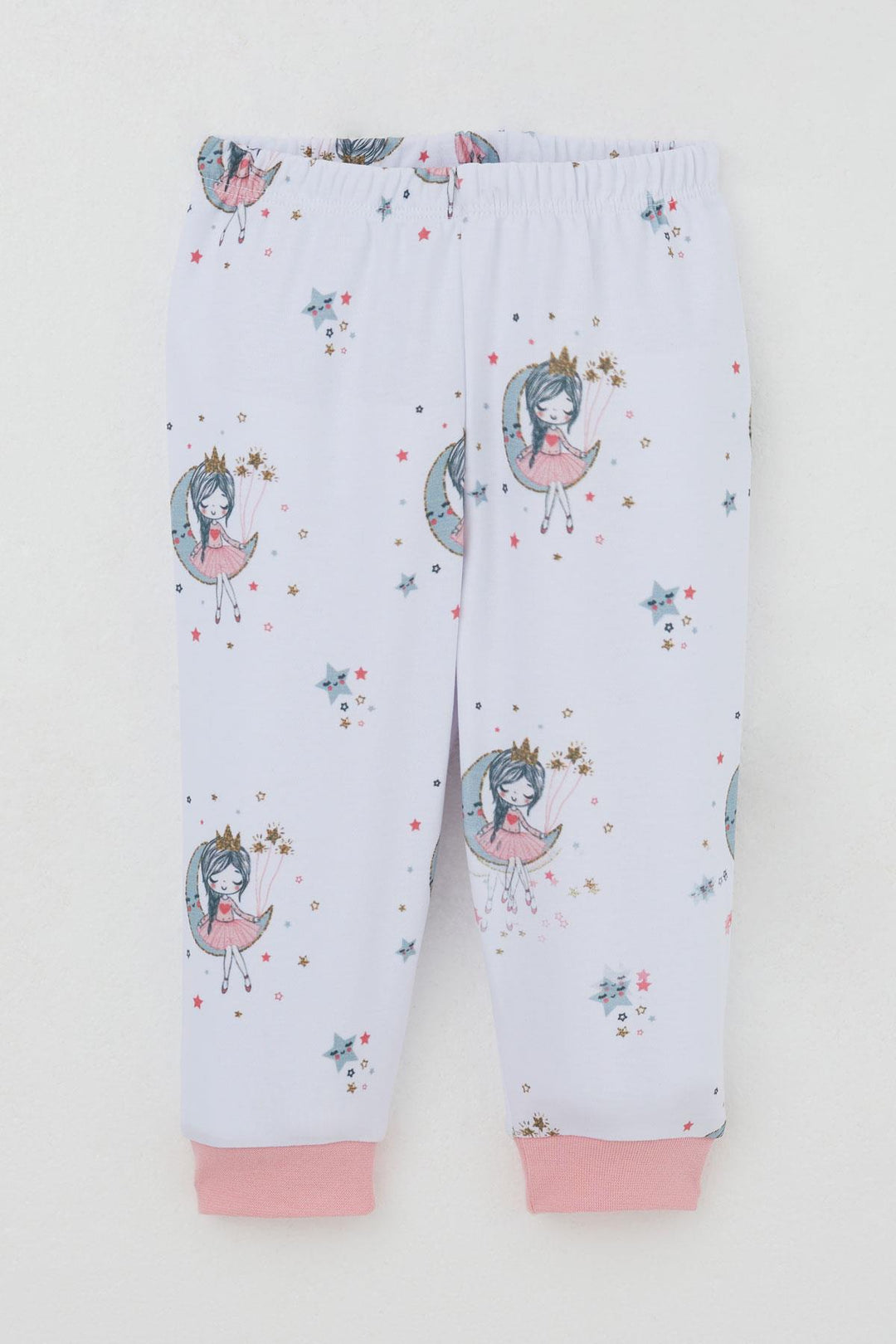BRE Breeze Baby Girl Tracksuit with Shoulder Snap Dreamy Girl Patterned 4 Months Year, White - Naperville