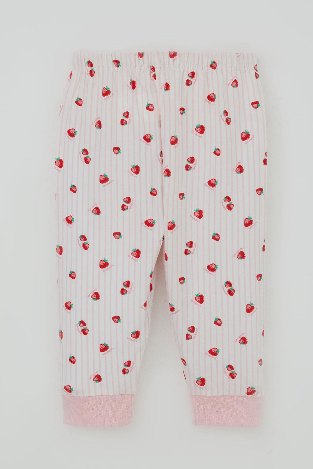 BRE Breeze Kız Bebek Pijama Takımı Omuzdan Patlı Çilek Desenli 4 Ay Yaş, Ekru - San Antonio Abad