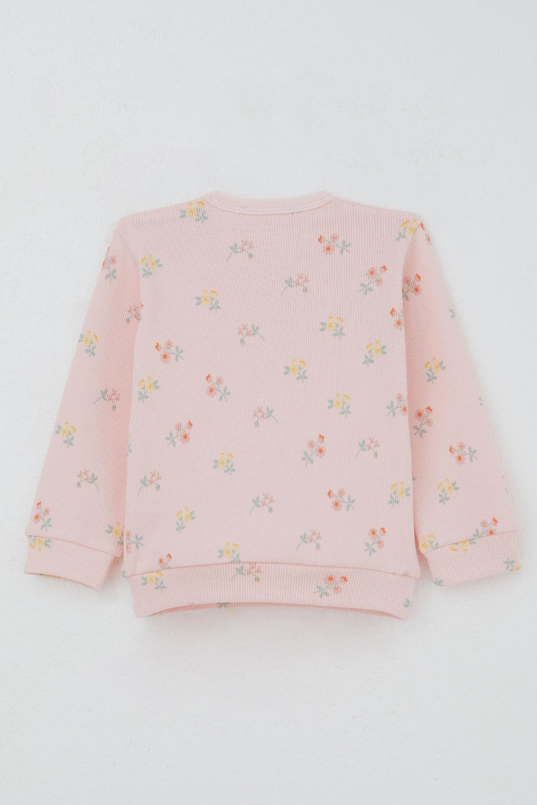 BRE Breeze Baby Girl Pajama Set with Shoulder Button Colorful Flower Patterned 4 Months Year, Pink - San Vicente de Baracaldo