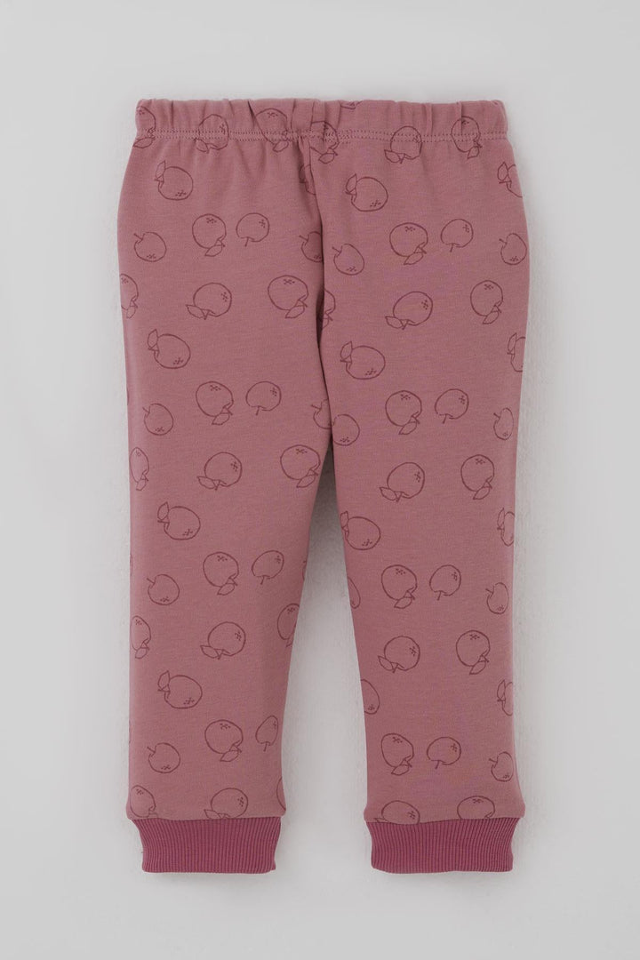 BRE Breeze Kız Bebek Pijama Takımı Önden Düğmeli Elma Desenli 4 Ay Yaş, Gülkurusu - Hofheim