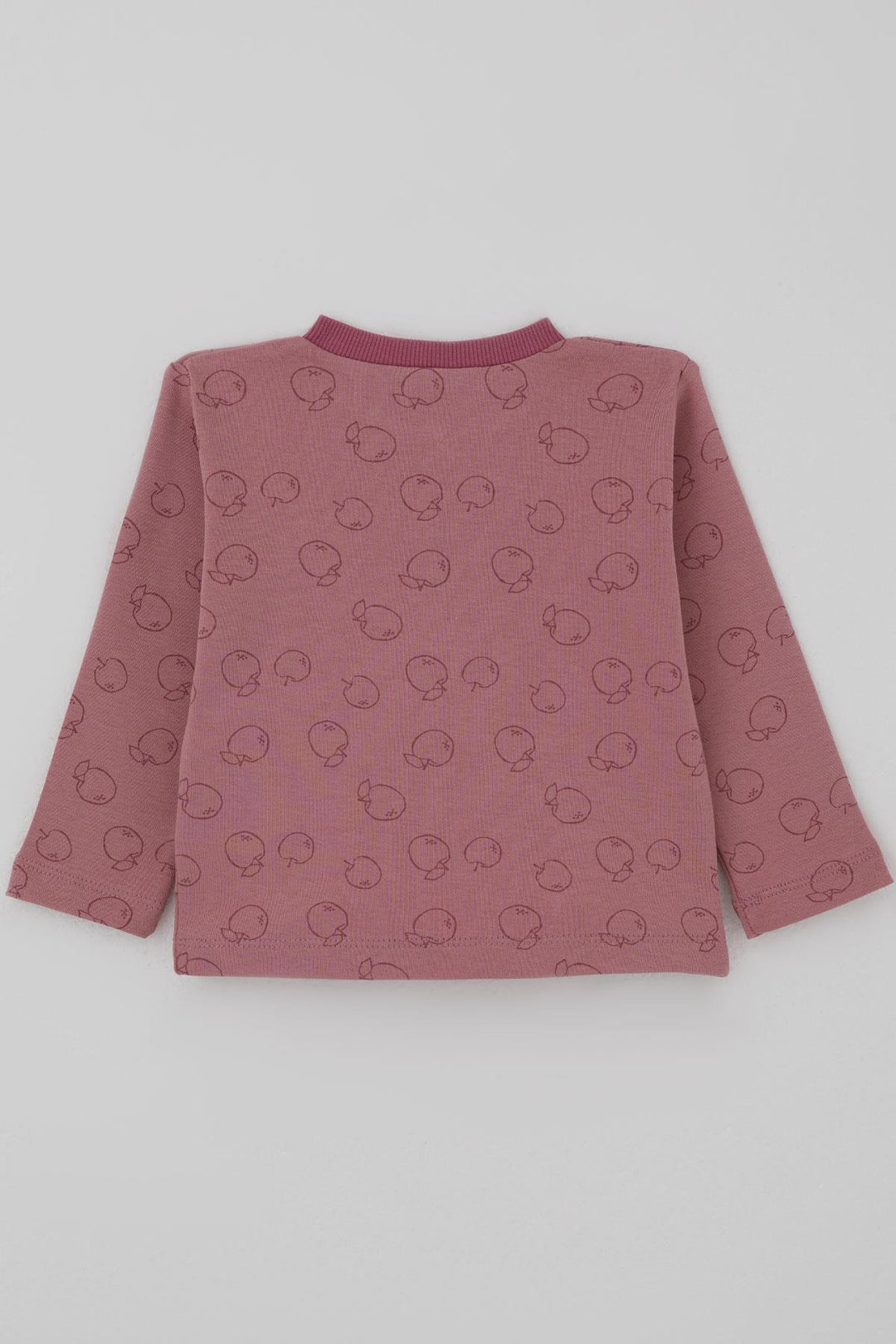 BRE Breeze Kız Bebek Pijama Takımı Önden Düğmeli Elma Desenli 4 Ay Yaş, Gülkurusu - Hofheim