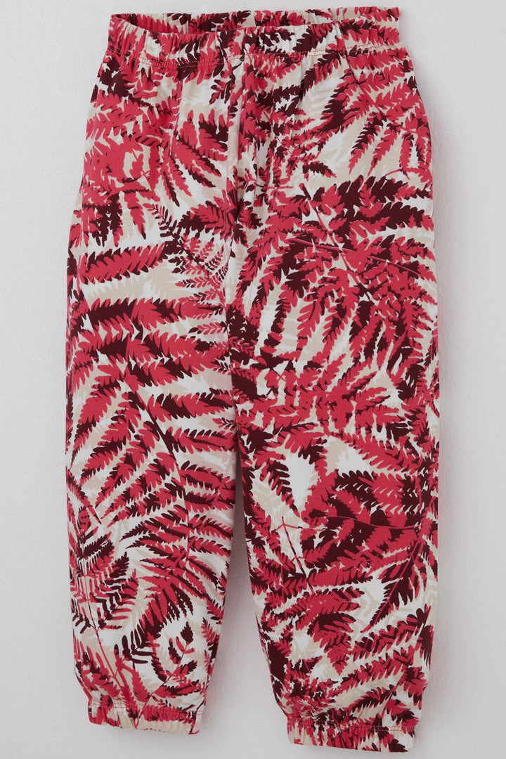 BRE Baby (Breeze) Girl Baby Pajama Set Forest Themed Leaf Patterned 9 Months-3 Years, Plum Color - Niagara Falls