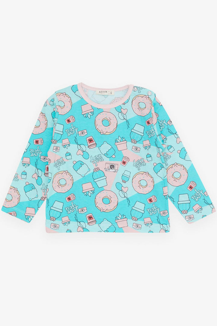 BRE Breeze Girl Baby Pajama Set Party Themed 9 Months-3 Years, Turquoise - Amersfoort