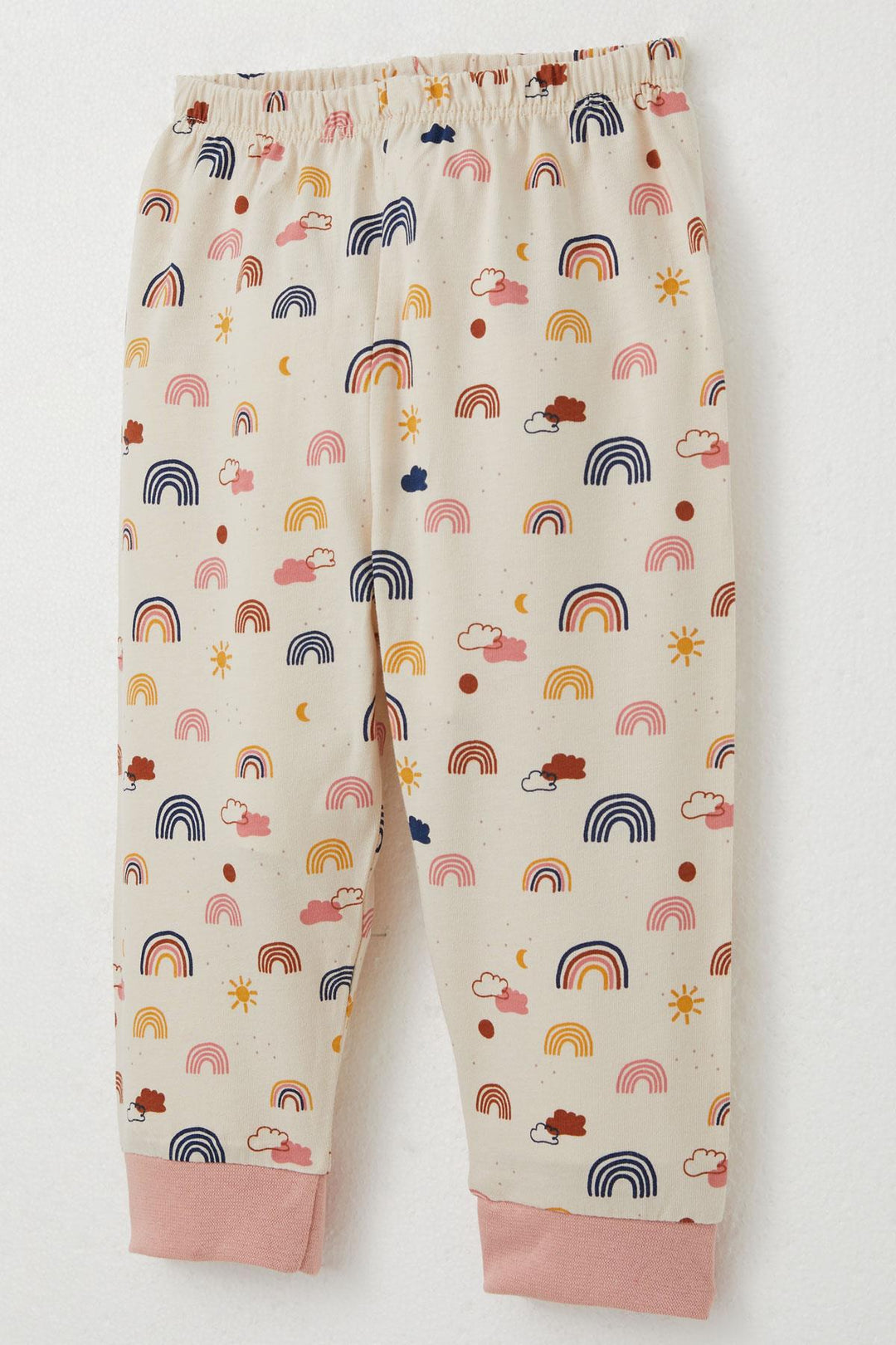 BRE Breeze Baby Girl Pajama Set Colorful Rainbow Patterned 4 Months Year, Salmon - Weston