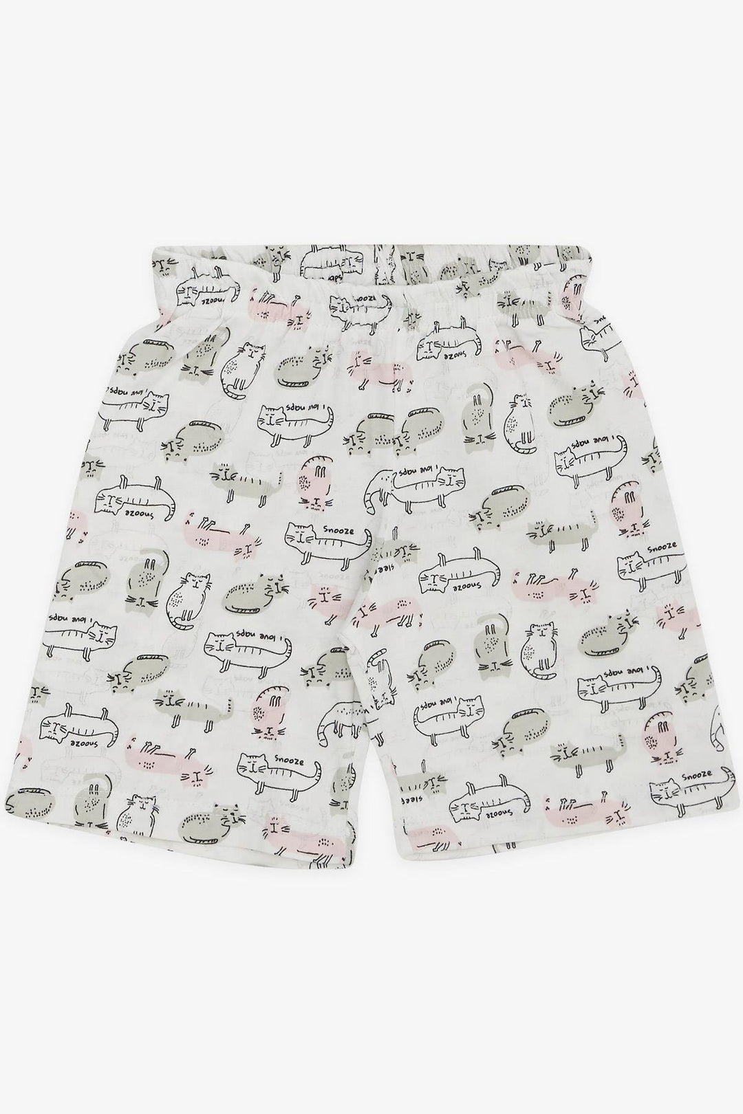 BRE Breeze Girl Baby Pajama Set Colorful Kitten Patterned 9 Months-3 Years, White - Palm Desert