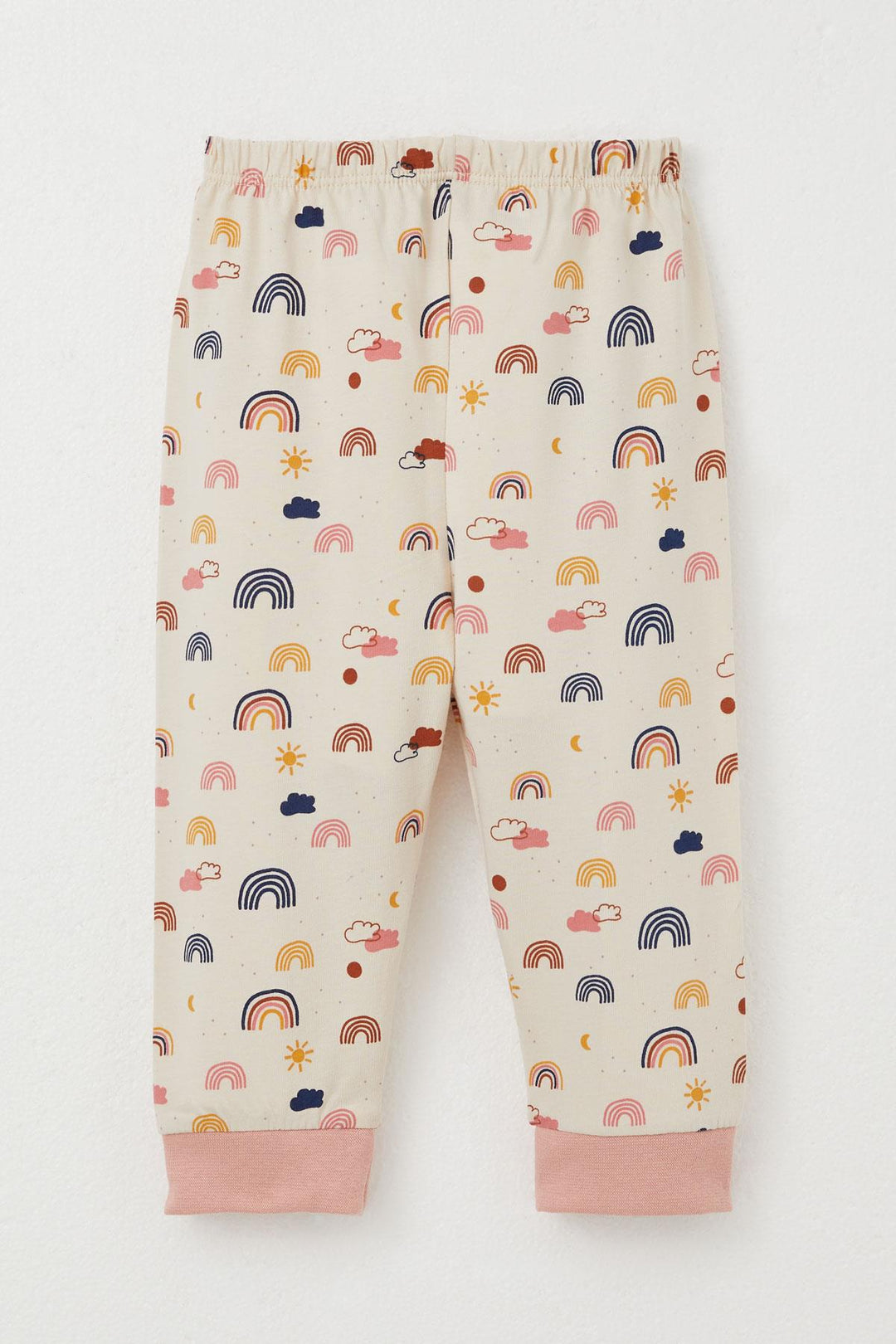 BRE Breeze Baby Girl Pajama Set Colorful Rainbow Patterned 4 Months Year, Salmon - Weston