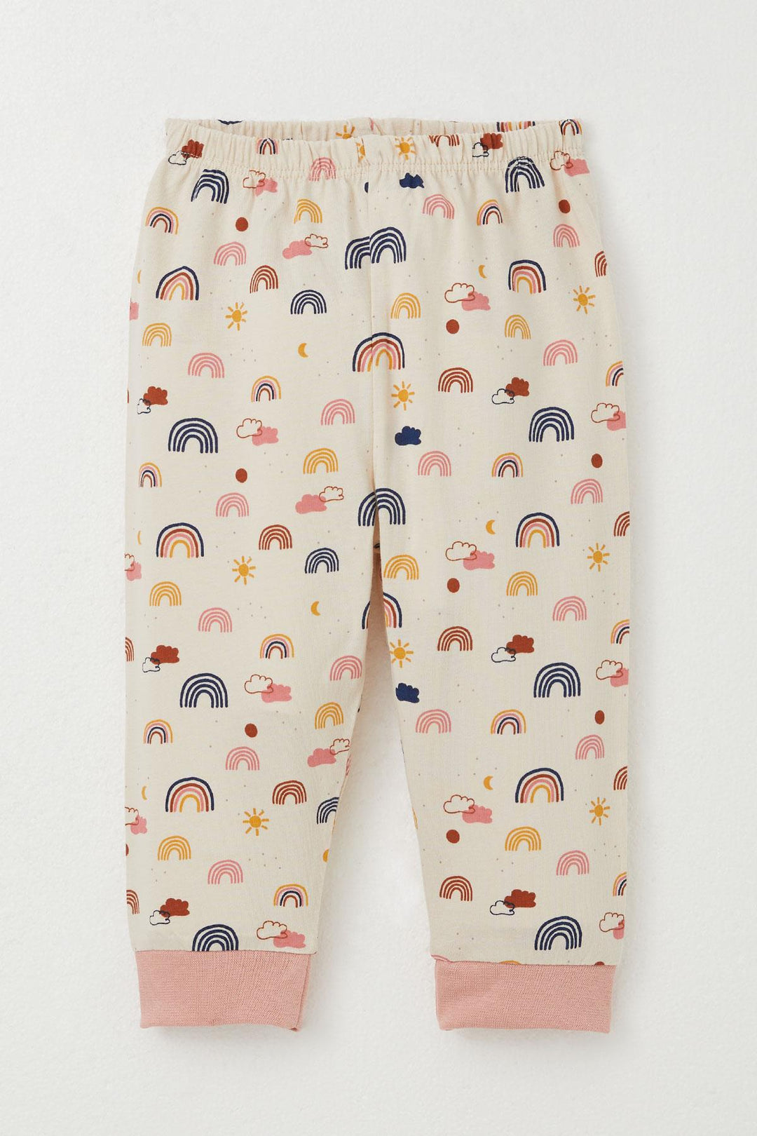 BRE Breeze Baby Girl Pajama Set Colorful Rainbow Patterned 4 Months Year, Salmon - Weston