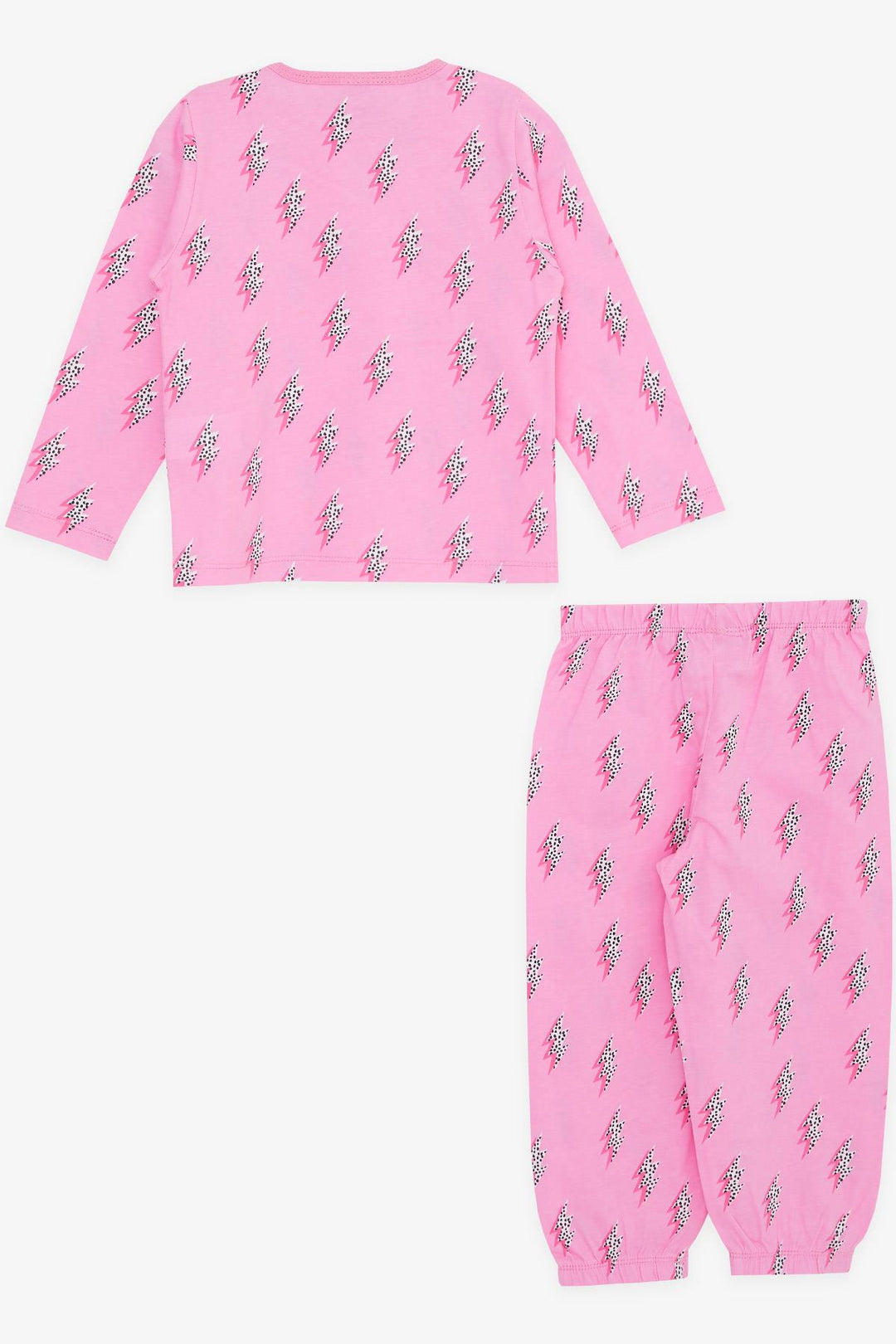 BRE Breeze Girl Baby Pajama Set Lightning Patterned 9 Months-3 Years, Pink - Eastbourne