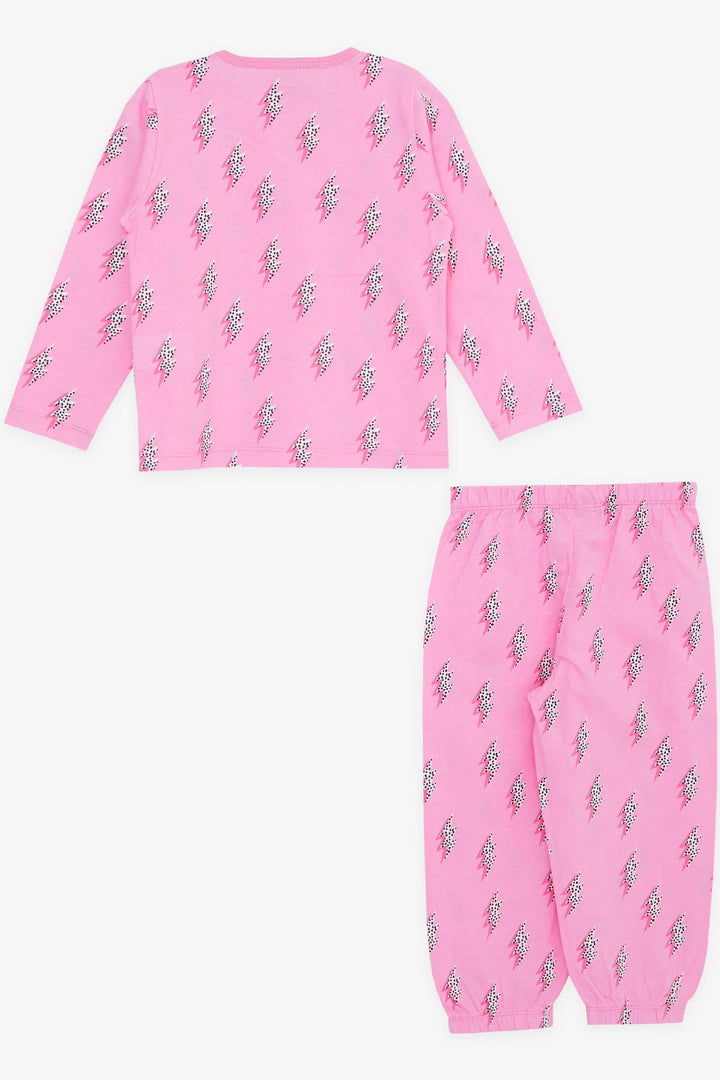 BRE Breeze Girl Baby Pajama Set Lightning Patterned 9 Months-3 Years, Pink - Eastbourne