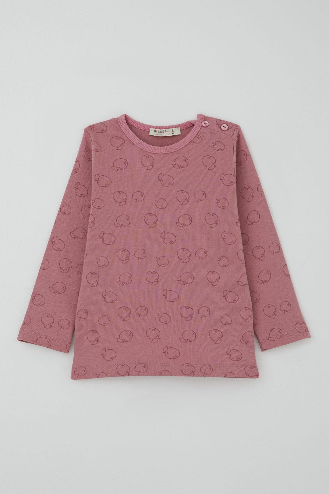 BRE Breeze Kız Bebek Pijama Takımı Tatlı Elmacık Rüyası 9 Ay-3 Yaş, Gülkurusu - Igualada