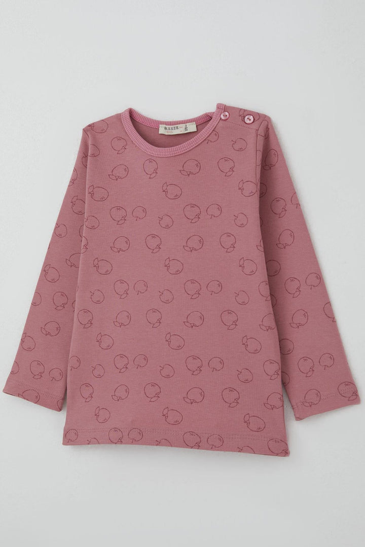 BRE Breeze Kız Bebek Pijama Takımı Tatlı Elmacık Rüyası 9 Ay-3 Yaş, Gülkurusu - Igualada