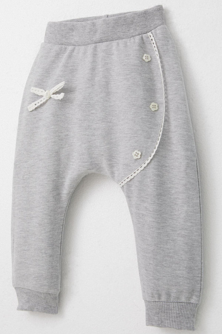 BRE Breeze Baby Girl Sweat Suit with Harem Pants Type and Embroidered Cat Pattern 6 Months-2 Years, Rose Pink - Kirchheim unter Teck