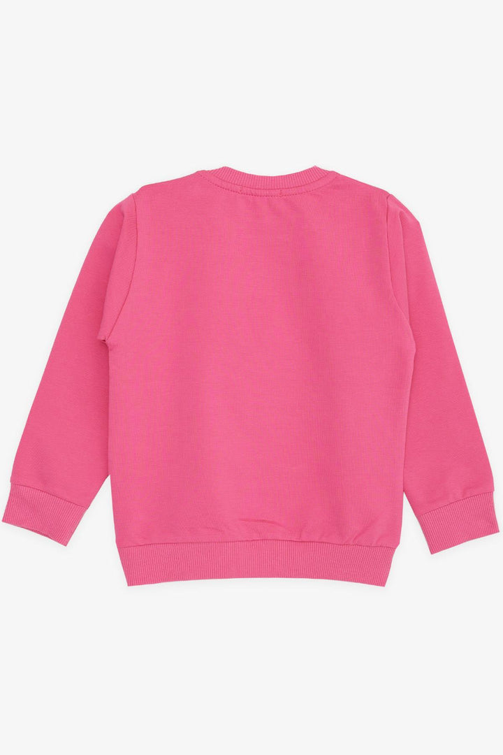 BRE Breeze Girl Baby Sweatshirt Glittery Flower Printed 9 Months-3 Years, Pink - Pflugerville