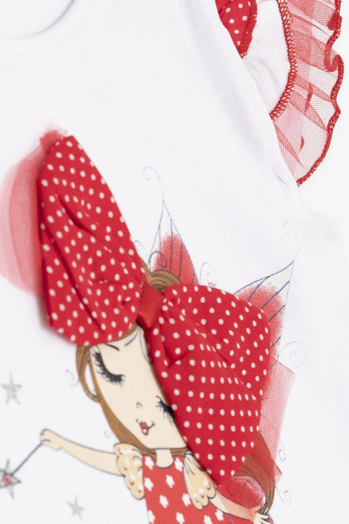 BRE Breeze Girl Baby Leggings Set Girl Printed Bandana 6 Months-2 Years, White - Scunthorpe