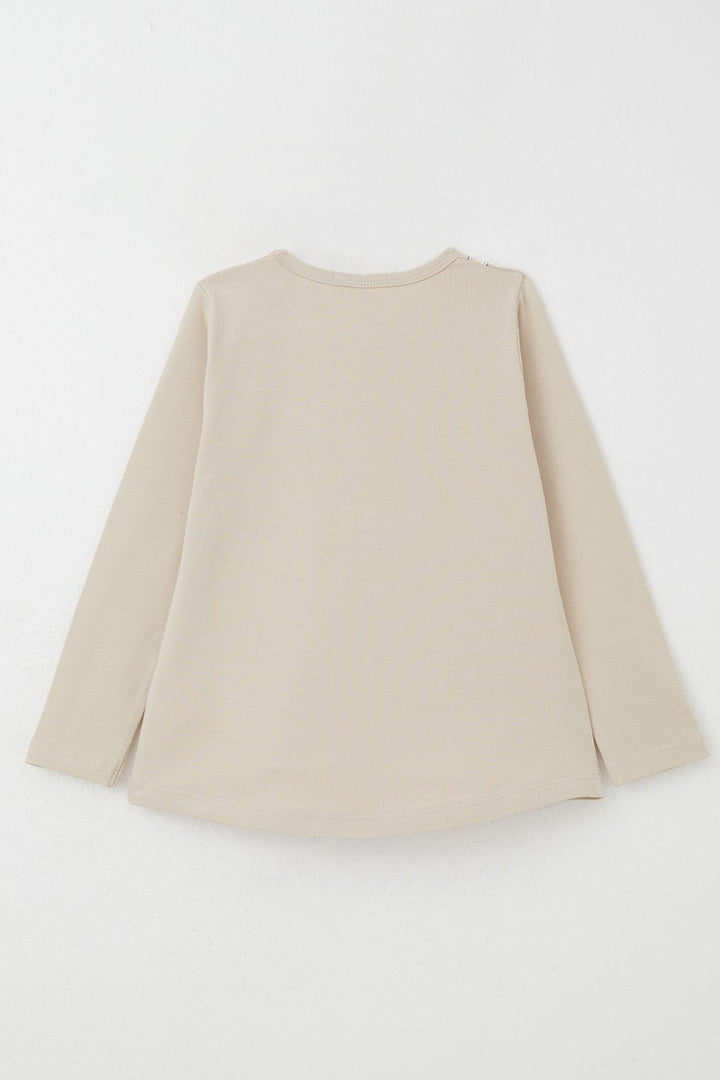 BRE Breeze Baby Girl Leggings Set Happy Bunny Printed Heart 9 Months-3 Years, Beige - Cambridge