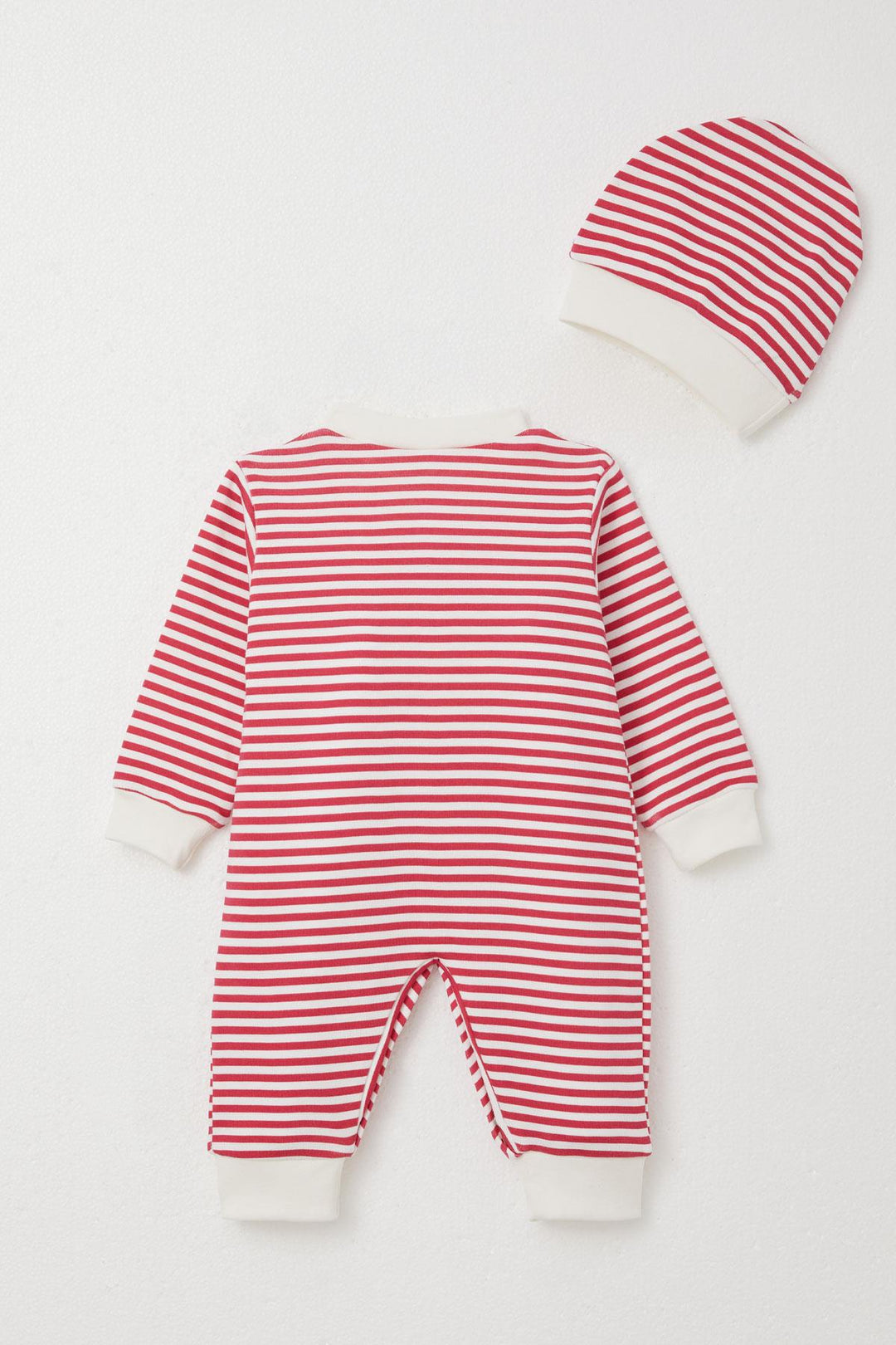 BRE Breeze Baby Girl Romper with Bear Embroidery Striped 0-6 Months, Fuchsia - Huntington Station