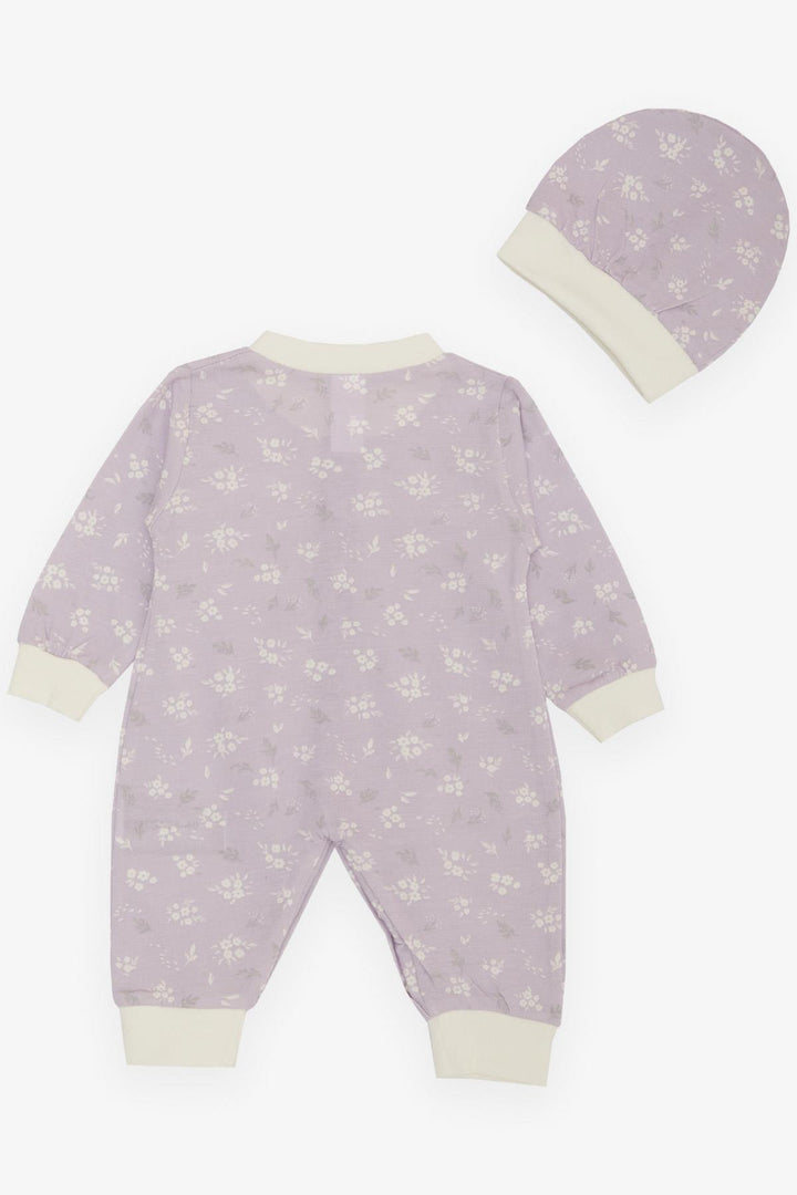 BRE Breeze Baby Girl Romper Spring Themed Flower Patterned 0-6 Months, Light Lilac - Zaandam