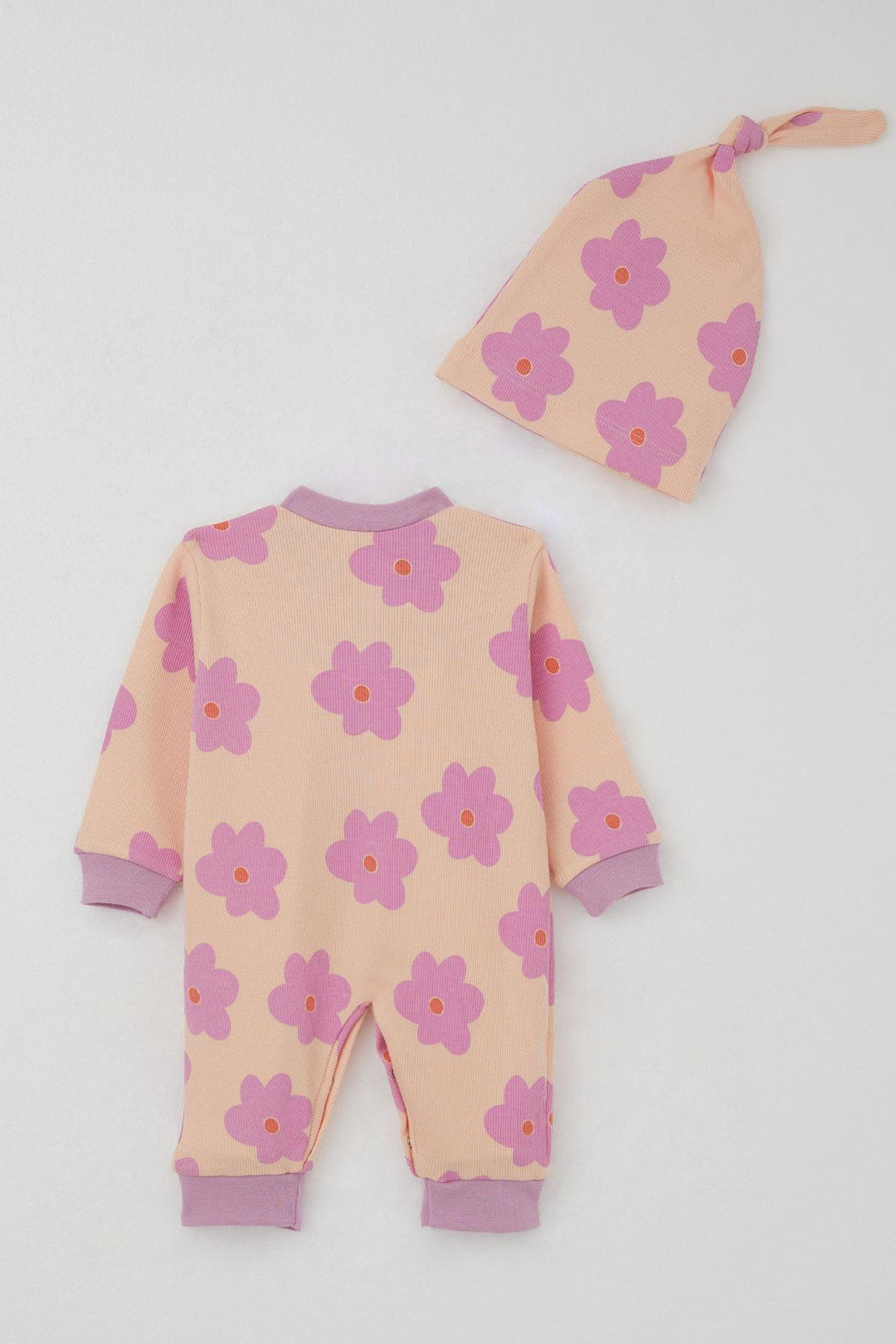 BRE Breeze Baby Girl Romper Flower Patterned 0-6 Months, Salmon - La Courneuve